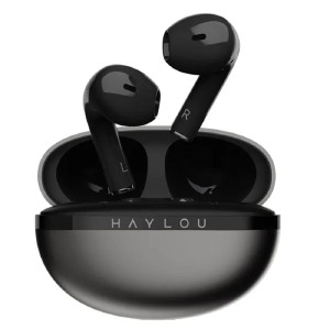 Bluetooth Air Pods Xiaomi Haylou X1 2023 TWS/BT5.3/300mAh/вкладиші чорні - фото