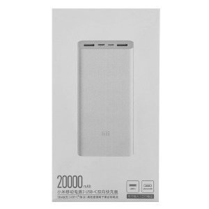 Power bank/Павербанк 20000mA Xiaomi (original) 18W Fast Charge белое - фото