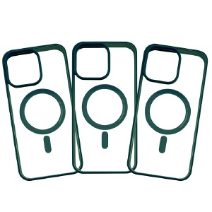 Накладка Berlia Magnetic MagSafe iPhone 15 Plus green - фото