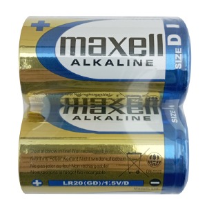 LR20 Батарейки Maxell щелочная по 2 шт/цена за 1 бат. - фото