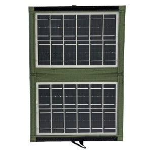 Солнечная панель портативная раскладная 7w 29х20см - фото