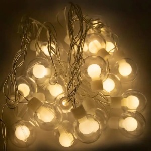 Гирлянда штора лампочки 20ламп 5м теплый белый свет (гарантия 1 нед.) - фото