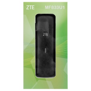 4G модем ZTE MF833U1, 802.11b/g/n, 150 Мбит/с, 2.4 ГГц черный - фото