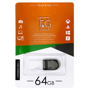 USB 64GB 2.0 T&G 010 Shorty Series черная (короткая) - фото