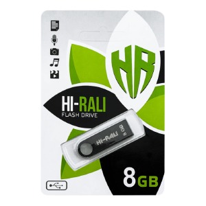 USB 8GB 2.0 Hi-Rali Shuttle Series черная - фото