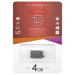 USB 4GB 2.0 T&G 110 metall series стальная (короткая) - фото