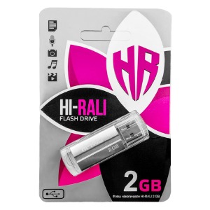 USB 2GB 2.0 Hi-Rali Rocket Series серебряная - фото