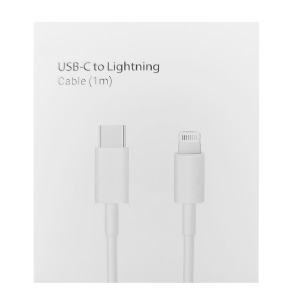 Кабель iPhone PD Type-C to Lightning Apple (L) белый 1м - фото