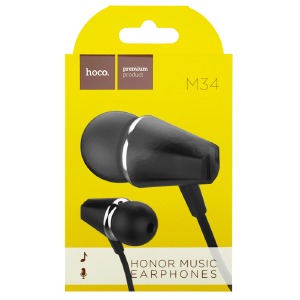 Hands Free 3.5 Hoco M34 черные 1,2м (40) - фото
