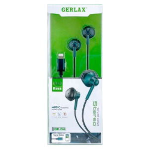 Hands Free Gerlax GE-04 iPhone Lightning зеленые 1,2 м - фото