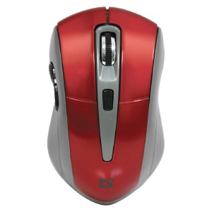 Компьютерная мышка беспроводная Defender Accura MM-965 6 кнопок/USB 2.4GHz/800-1600DPI блистер красная - фото