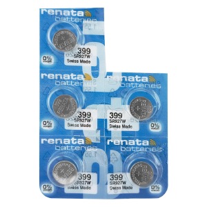 Батарейки SR927/395-399/G7 Renata silver по 5 шт/цена за 1 бат. - фото