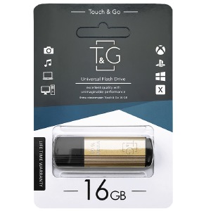 USB 16GB 2.0 T&G 121 Vega Series золотая - фото