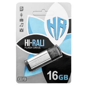 USB 16GB 2.0 Hi-Rali Stark Series серебряная - фото