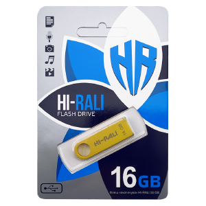 USB 16GB 2.0 Hi-Rali Shuttle Series золотая - фото