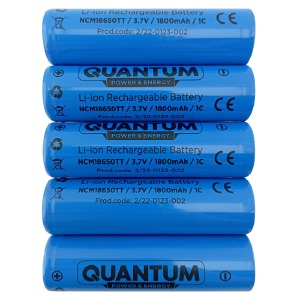 Аккумулятор 18650 Quantium 1800mA бытовой по 5 шт/цена за 1 бат. - фото