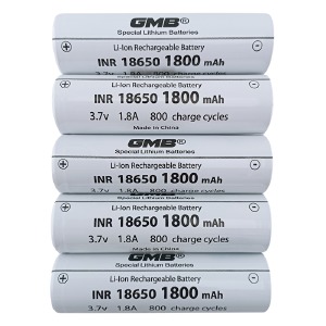 Аккумулятор 18650H GMB INR 1800 mA 3.7v 1,8A бытовой по 5 шт/цена за 1 бат. - фото