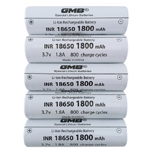 Аккумулятор 18650H GMB INR 1800 mA 3.7v бытовой по 5 шт./цена за 1 бат. - фото