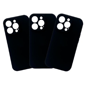 Силикон FULL PROTECTION iPhone 14 Pro Max "Soft touch" Original Black (18) лого - фото