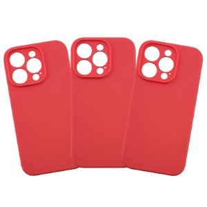 Силикон FULL PROTECTION iPhone 14 Pro "Soft touch" Original Watermelon pink (53) лого - фото