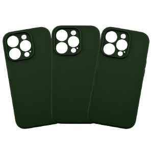 Силикон FULL PROTECTION iPhone 12 Pro Max "Soft touch" Original Deep green (без лого) - фото