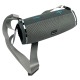 Колонка Hoco HC12 5Wx2/LED/BT5.0/USB/AUX/microSD/FM/1200mAh/TWS/IPX4 22,3х10,5х9,6см серая - фото 1