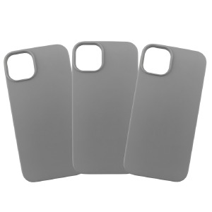 Силикон FULL iPhone 14 Plus "Soft touch" Original Grey (22) лого - фото