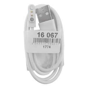 Кабель USB-2pin для смарт часов/фитнесс трекера 4мм 1А магнитный 0,6м  - фото