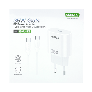 СЗУ Type-C to Type-C Gerlax GA-43 PD35W/GaN белый - фото