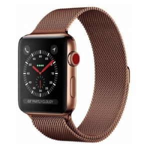 Ремешок для Apple Watch 38/40/41mm Миланская петля коричневый - фото