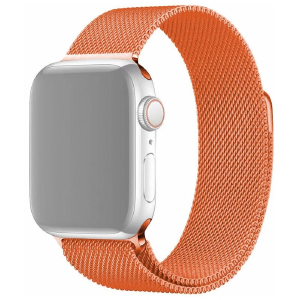 Ремешок для Apple Watch 38/40/41mm Миланская петля оранжевый - фото