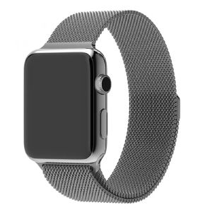 Ремешок для Apple Watch 42/44/45/49mm Миланская петля серый - фото