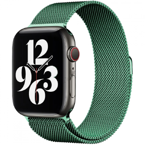 Ремешок для Apple Watch 42/44/45mm Миланская петля сосновый зеленый:) - фото