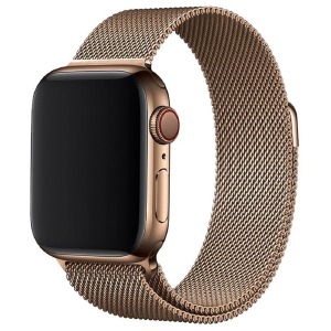 Ремешок для Apple Watch 42/44/45mm Миланская петля бронзовый - фото