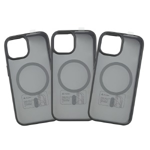 Накладка iPhone 15 Spigen Hybrid MagSafe grey - фото