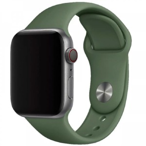 Ремешок для Apple Watch 38/40/41mm силиконовый хвоя L (28) - фото