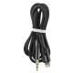 Кабель 3,5 AUX - Lightning Gerlax GX-05L тканевой черный 1м# - фото 1