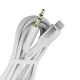 Кабель 3,5 AUX - Lightning Gerlax GX-04L силиконовый белый 1м - фото 1
