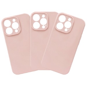 Силикон FULL PROTECTION iPhone 15 "Soft touch" Original Pink Sand (19) лого - фото