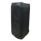 Колонка чемодан NDR-1096A Bluetooth 8'х2, 29x28,5x61 см USB/TF/BT/FM/TWS/RGB/пульт/беспроводной микрофон черная - фото 1