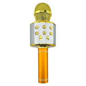 Караоке микрофон WS858 mix colour (золотой, розовый. голубой) - фото