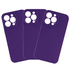 Силикон FULL PROTECTION iPhone 15 Pro "Soft touch" Original Ultra violet (30) лого - фото