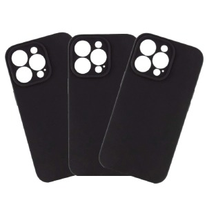 Силикон FULL PROTECTION iPhone 15 Pro "Soft touch" Original Black (18) лого - фото