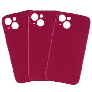 Силикон FULL PROTECTION iPhone 15 "Soft touch" Original Rose red (37) лого - фото