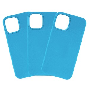 Силикон iPhone 12 Pro Max "Soft touch" Original Ice blue (16) лого - фото