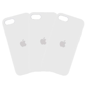 Силикон iPhone 5 "Soft touch" Original White (9) лого - фото