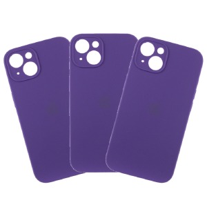Накладка FULL PROTECTION iPhone 15 "Soft touch" Original Ultra violet (30) лого - фото