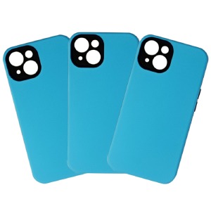 Накладка Colourful Case iPhone 15 Pro Max голубая - фото