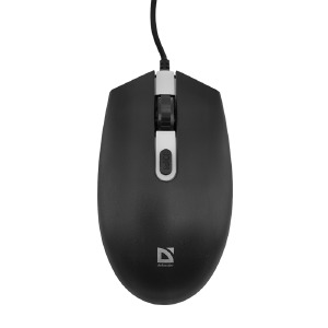 Компьютерная мышка проводная USB Defender Dot MB-986 черная 7 цветов подсветки - фото