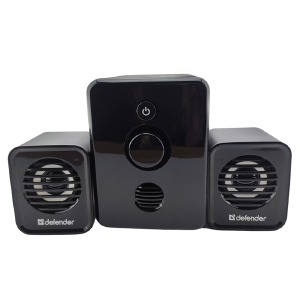 Колонки компьютерные 2.1 Defender V12 11W/USB/3.5 черные - фото